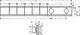 Thermostatunterputzsystem von Hansgrohe mit mehreren Anschlüssen, dargestellt in einer technischen Zeichnung mit Maßen und Detailansichten.